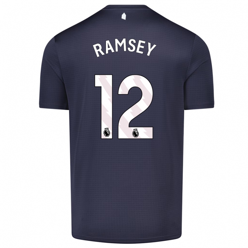 ילדים אמילי רמזי #12 שחור לבן חולצת שוער 2025/26 חולצה קצרה