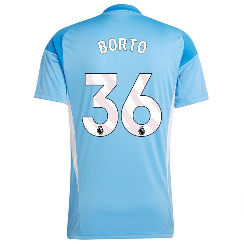 ילדים אלכסנדר פול בורטו #36 כחול לבן חולצת שוער 2025/26 חולצה קצרה