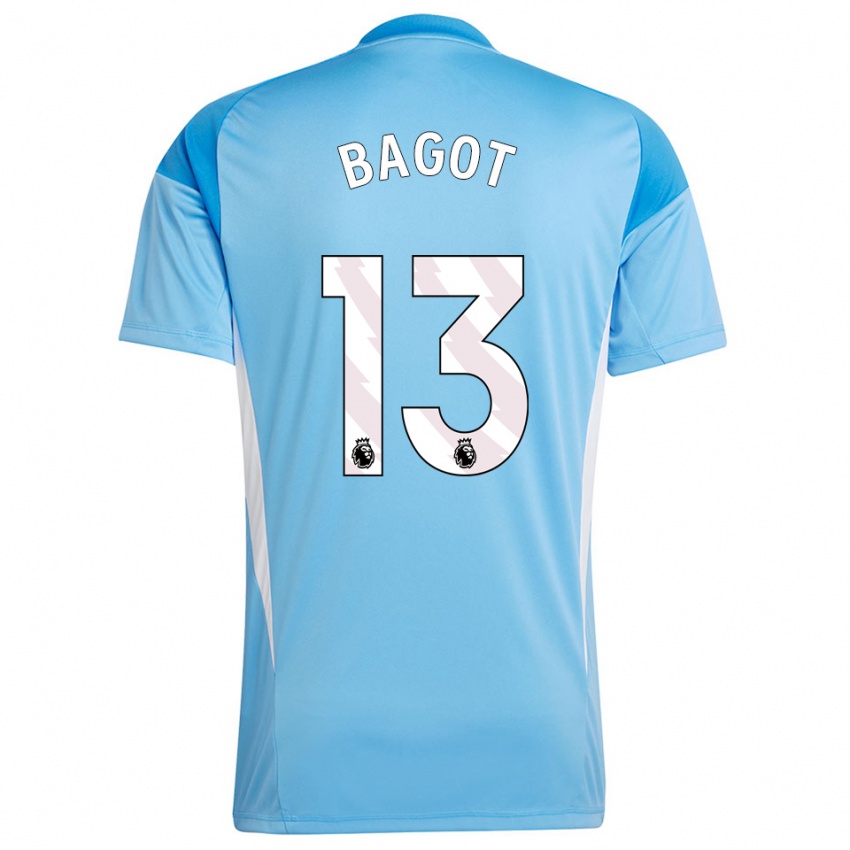 ילדים Matthew Bagot #13 כחול לבן חולצת שוער 2025/26 חולצה קצרה