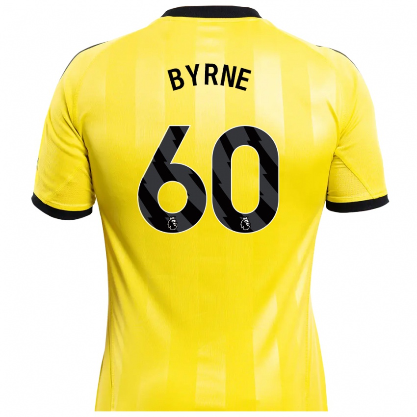 ילדים ריס ביירן #60 צהוב שחור חולצת שוער 2025/26 חולצה קצרה