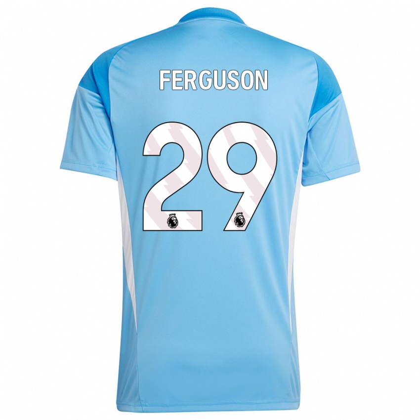 ילדים ג׳ורג׳י פרגוסון #29 כחול לבן חולצת שוער 2025/26 חולצה קצרה