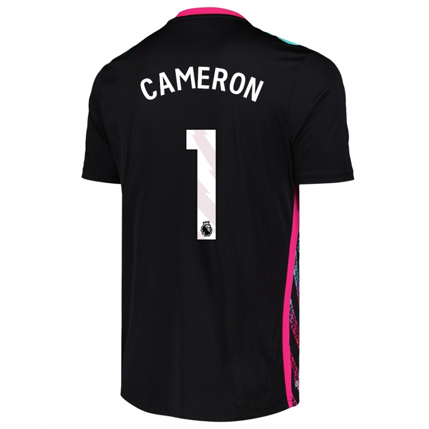 ילדים וקמרון #1 שחור לבן חולצת שוער 2025/26 חולצה קצרה