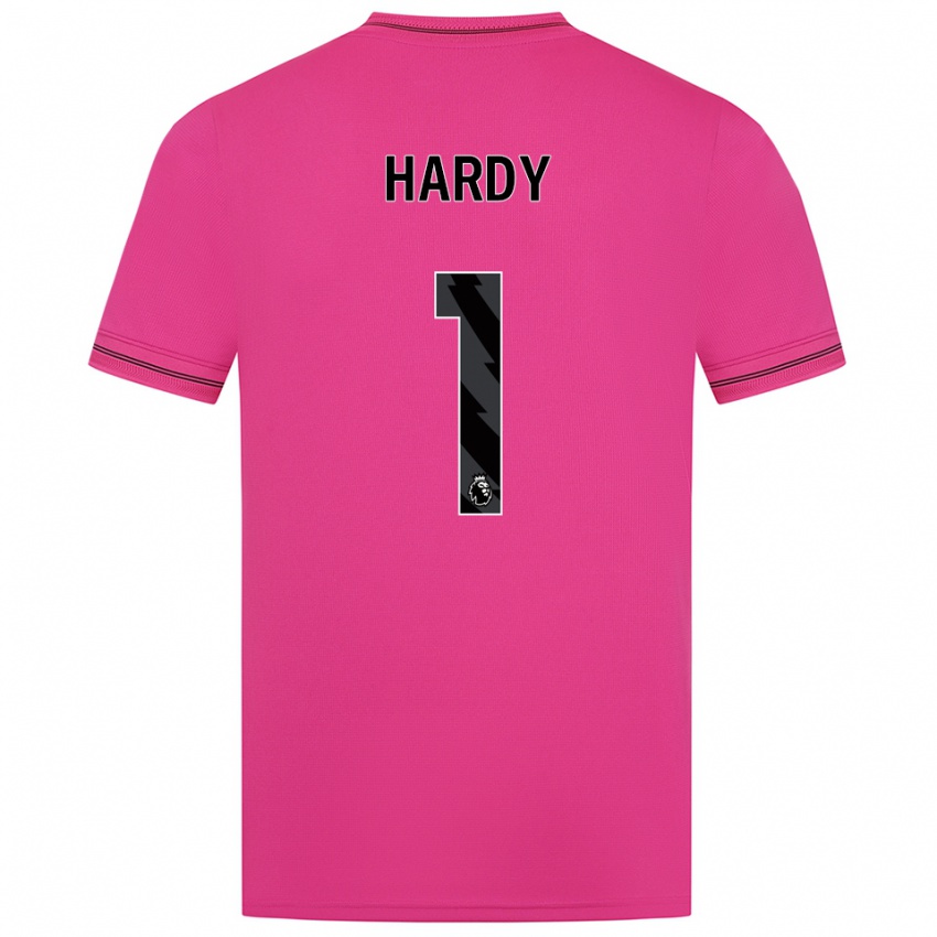 ילדים George Hardy #1 מג'נטה שחור חולצת שוער 2025/26 חולצה קצרה