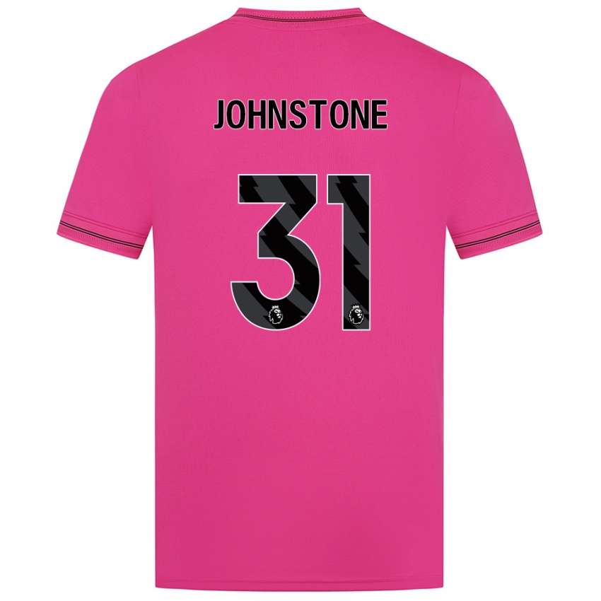 ילדים סם ג'ונסטון #31 מג'נטה שחור חולצת שוער 2025/26 חולצה קצרה