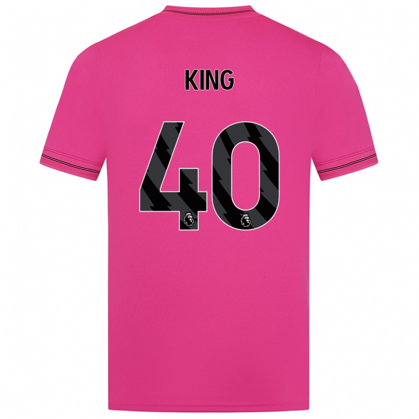 ילדים טום קינג #40 מג'נטה שחור חולצת שוער 2025/26 חולצה קצרה