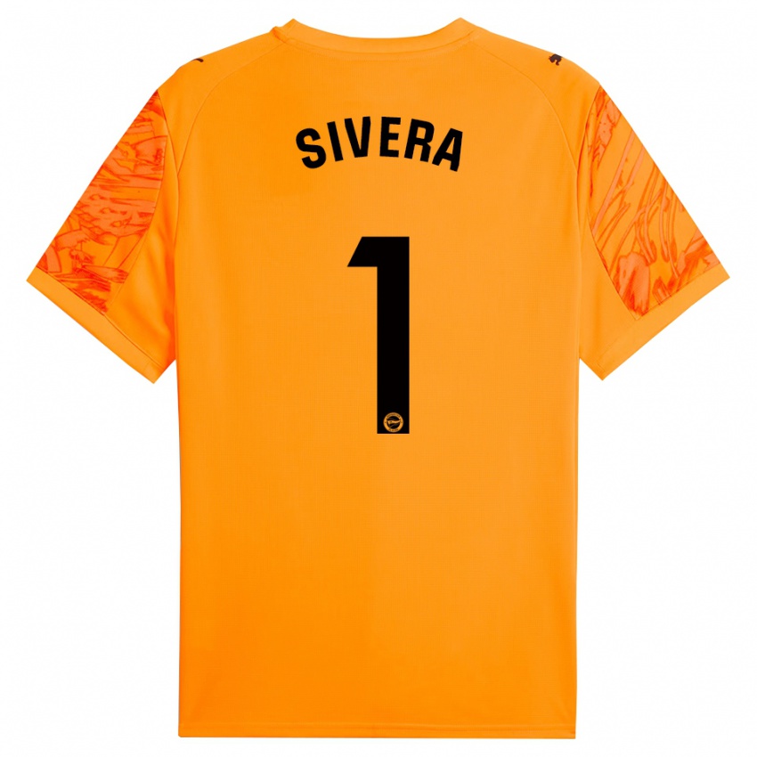 ילדים אנטוניו סיברה #1 כתום שחור חולצת שוער 2025/26 חולצה קצרה