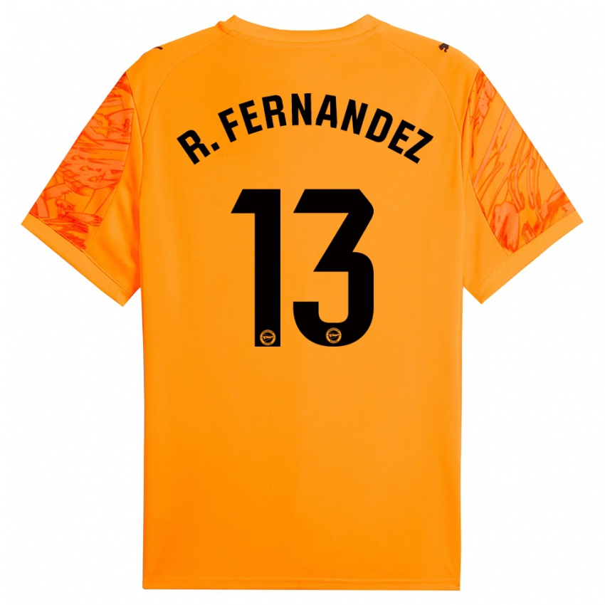 ילדים ראול פרננדס #13 כתום שחור חולצת שוער 2025/26 חולצה קצרה