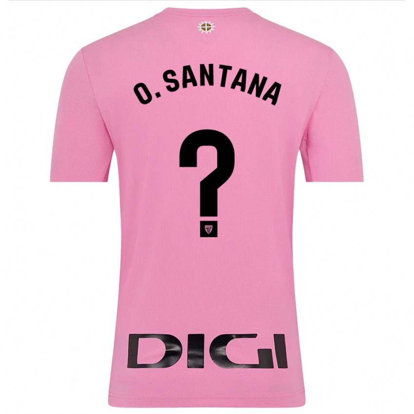 ילדים אולאטס סנטנה אמאדו #0 ורוד שחור חולצת שוער 2025/26 חולצה קצרה