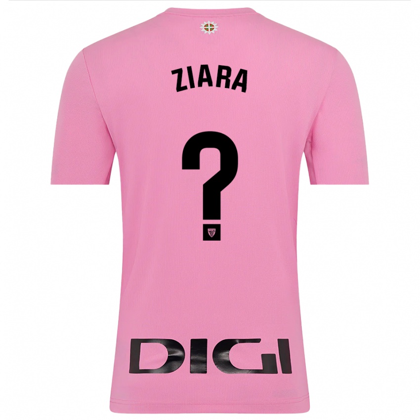 ילדים זיארה וגה אוריברי #0 ורוד שחור חולצת שוער 2025/26 חולצה קצרה