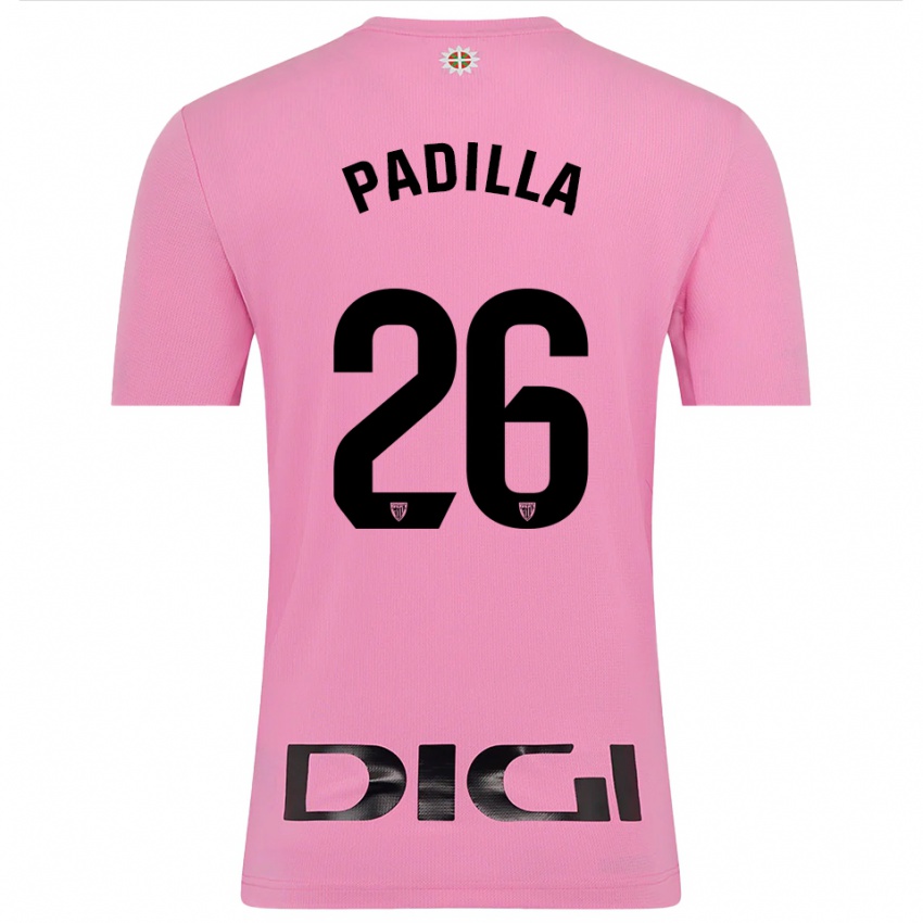 ילדים אלכס פאדייה #26 ורוד שחור חולצת שוער 2025/26 חולצה קצרה