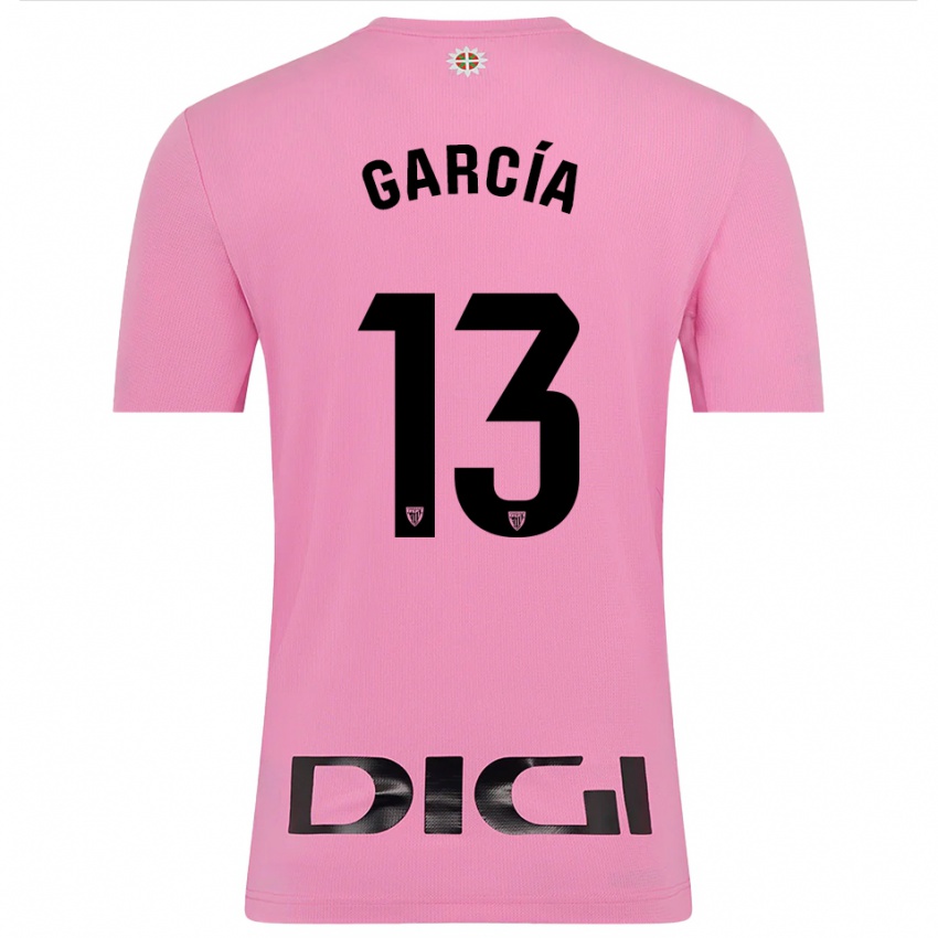 ילדים סימון גרסיה ולירו #13 ורוד שחור חולצת שוער 2025/26 חולצה קצרה