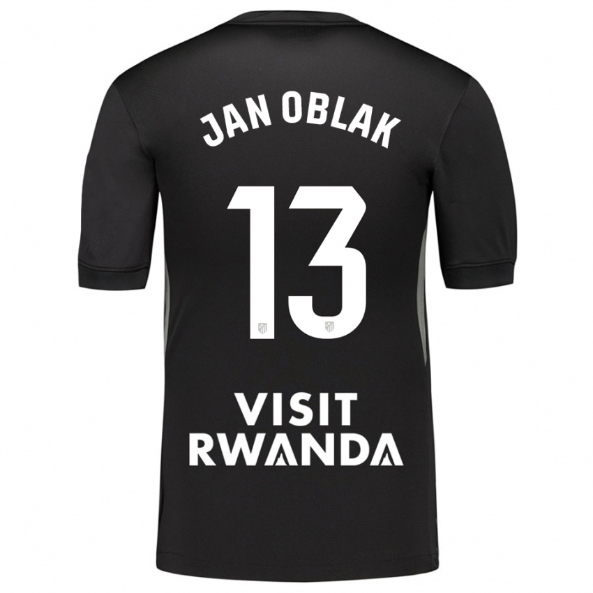 ילדים יאן אובלק #13 שחור לבן חולצת שוער 2025/26 חולצה קצרה