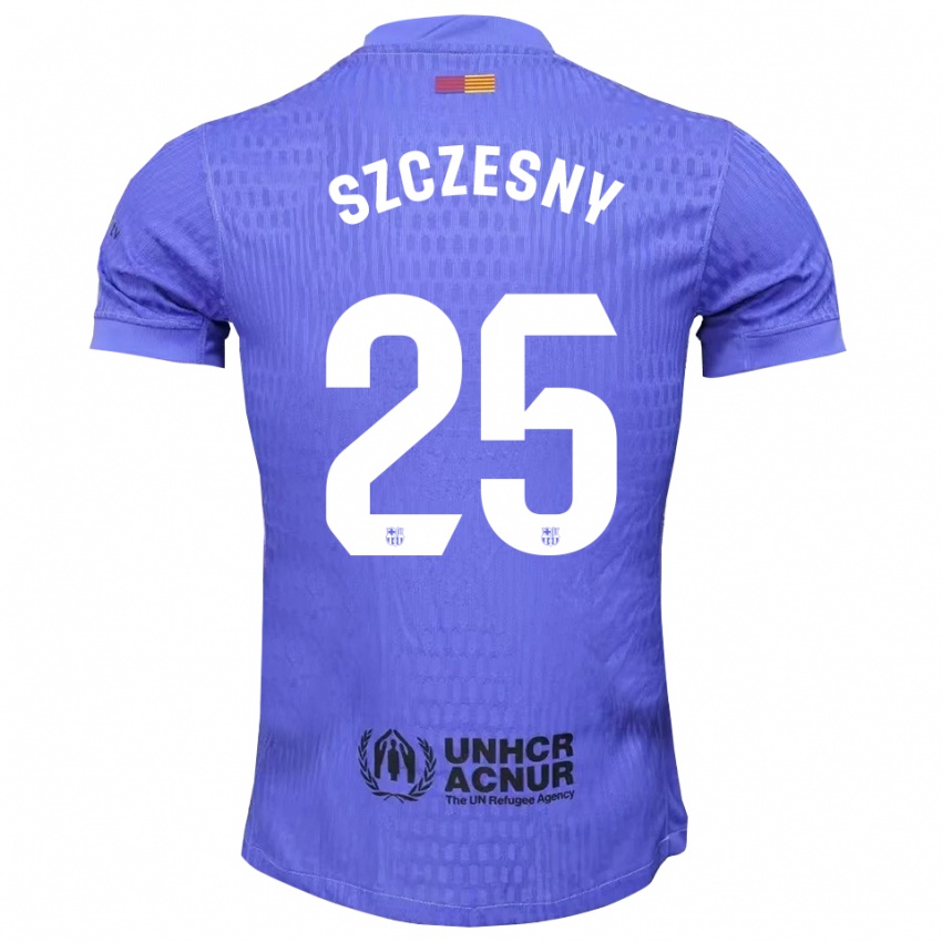 ילדים וויצ'ך שצ'נסני #25 כחול שחור חולצת שוער 2025/26 חולצה קצרה