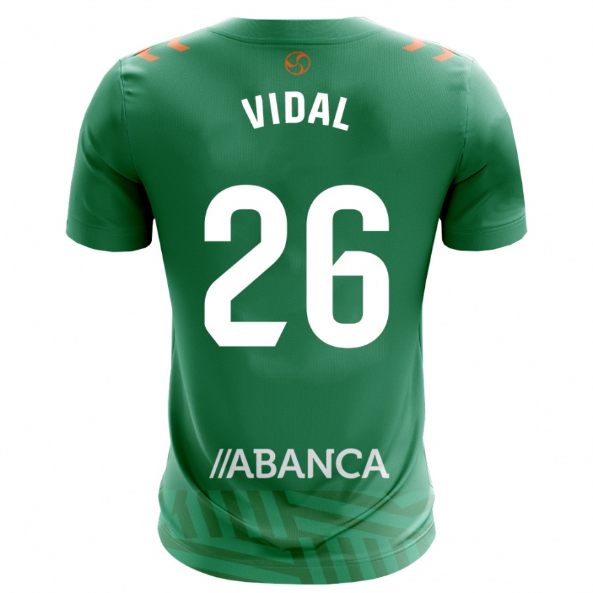 ילדים מארק וידאל #26 ירוק לבן חולצת שוער 2025/26 חולצה קצרה