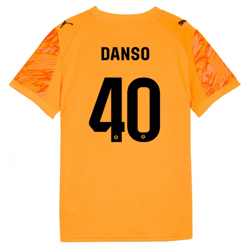 ילדים ג׳ורדי בילאלי דאנסו #40 כתום שחור חולצת שוער 2025/26 חולצה קצרה