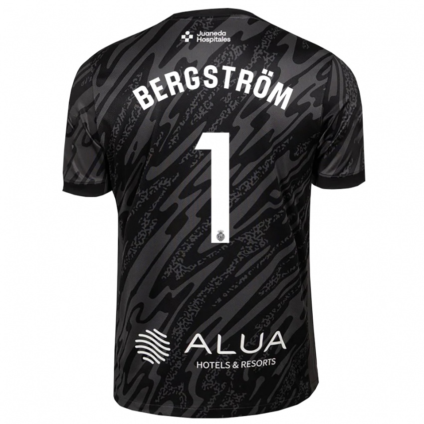 ילדים לוקס ברגשטרום #1 אפור כהה שחור חולצת שוער 2025/26 חולצה קצרה