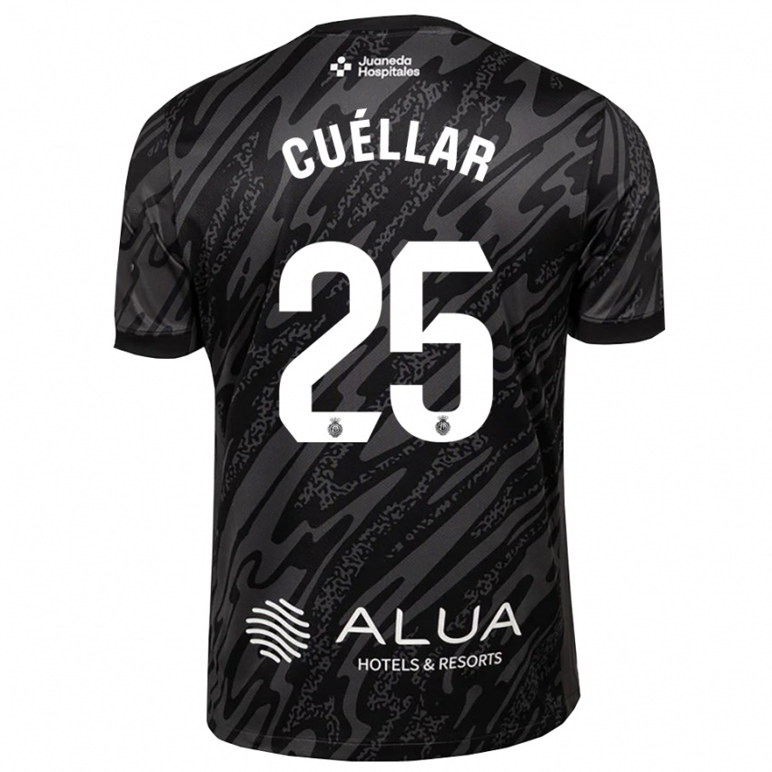 ילדים איוואן קווייאר #25 אפור כהה שחור חולצת שוער 2025/26 חולצה קצרה