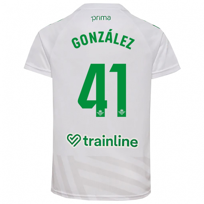 ילדים Manu González #41 ירוק לבן חולצת שוער 2025/26 חולצה קצרה