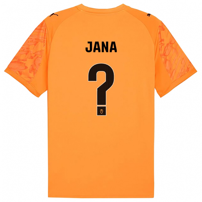 ילדים יאנה שין #0 כתום שחור חולצת שוער 2025/26 חולצה קצרה