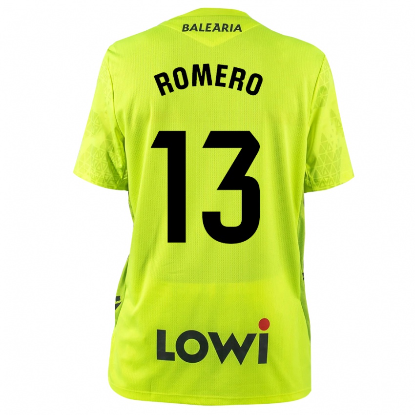 ילדים Cayetano Romero #13 ירוק פלורסנט שחור חולצת שוער 2025/26 חולצה קצרה