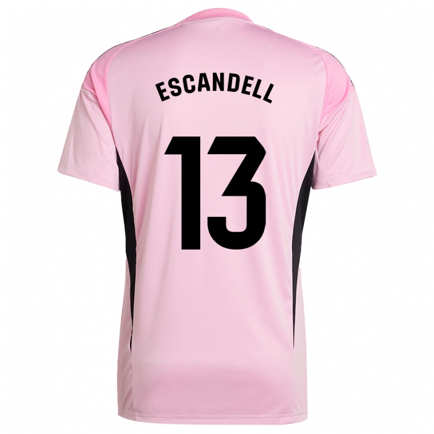 ילדים אהרון אסקנדל #13 ורוד שחור חולצת שוער 2025/26 חולצה קצרה