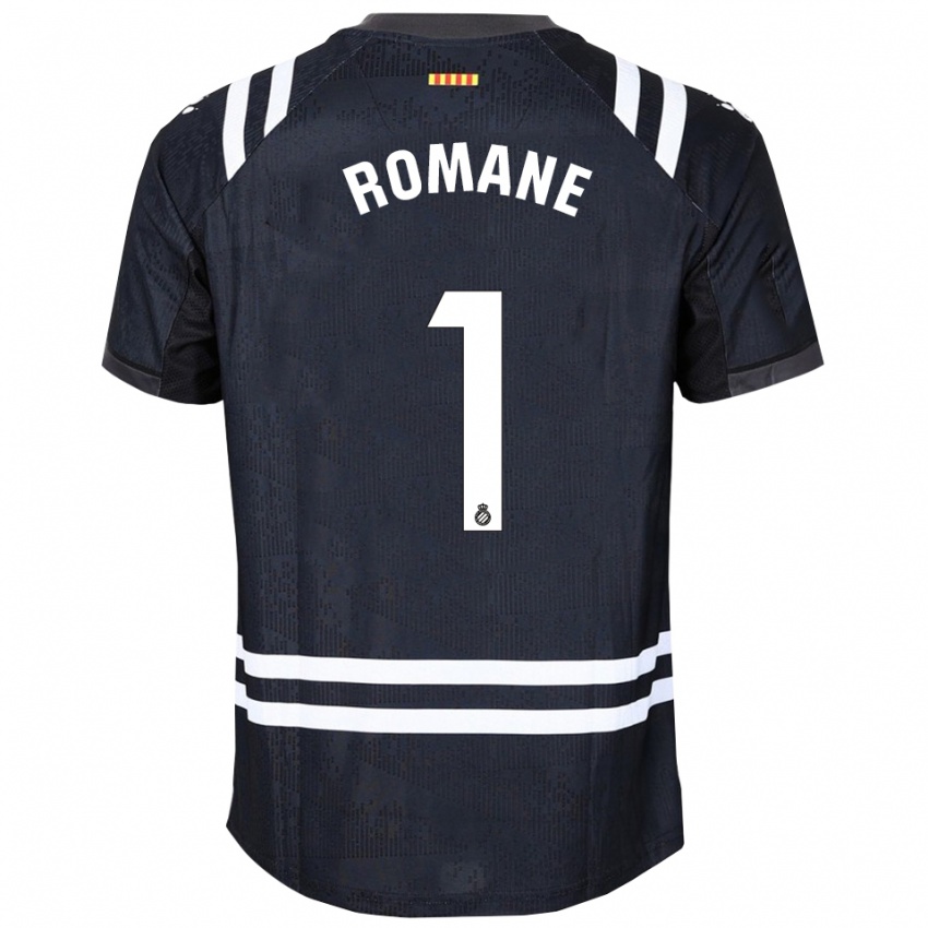 ילדים רומנה סלבדור #1 שחור לבן חולצת שוער 2025/26 חולצה קצרה