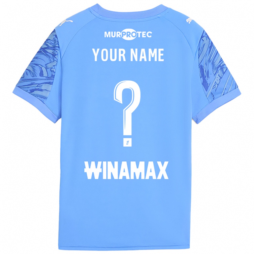 ילדים לאנס כחול בהיר לבן חולצת שוער 2025/26 חולצה קצרה