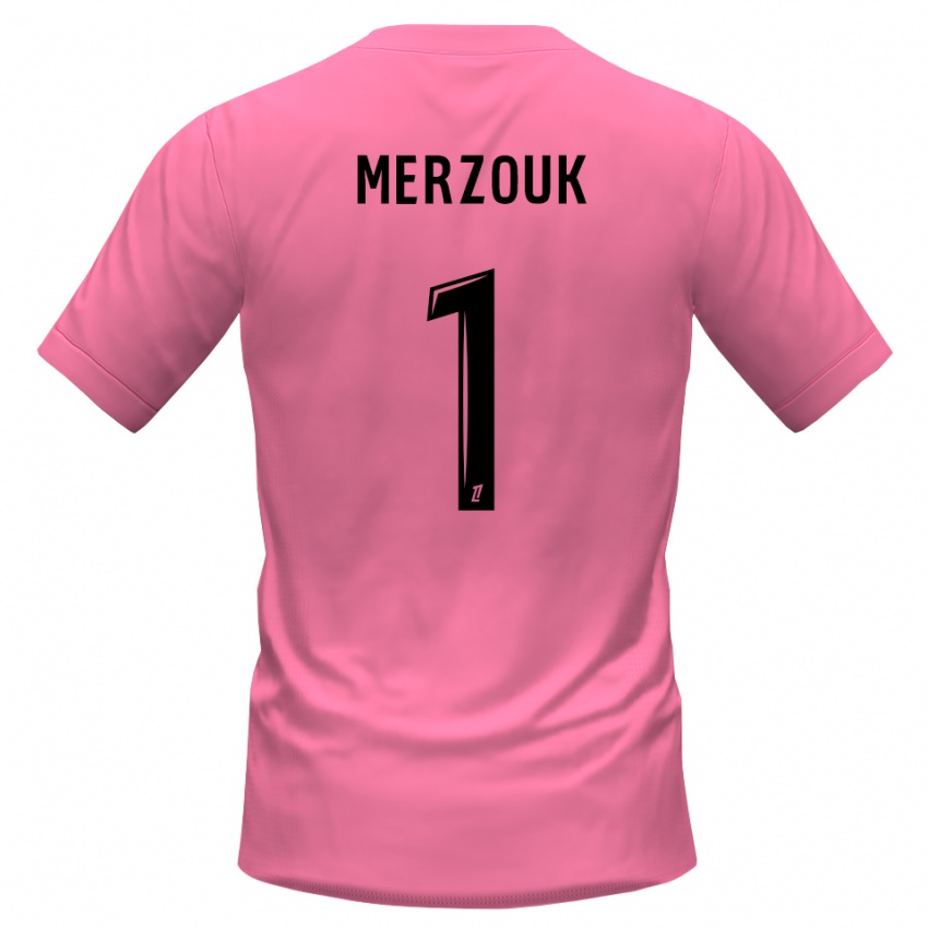 ילדים סאמי מרזוק #1 ורוד שחור חולצת שוער 2025/26 חולצה קצרה