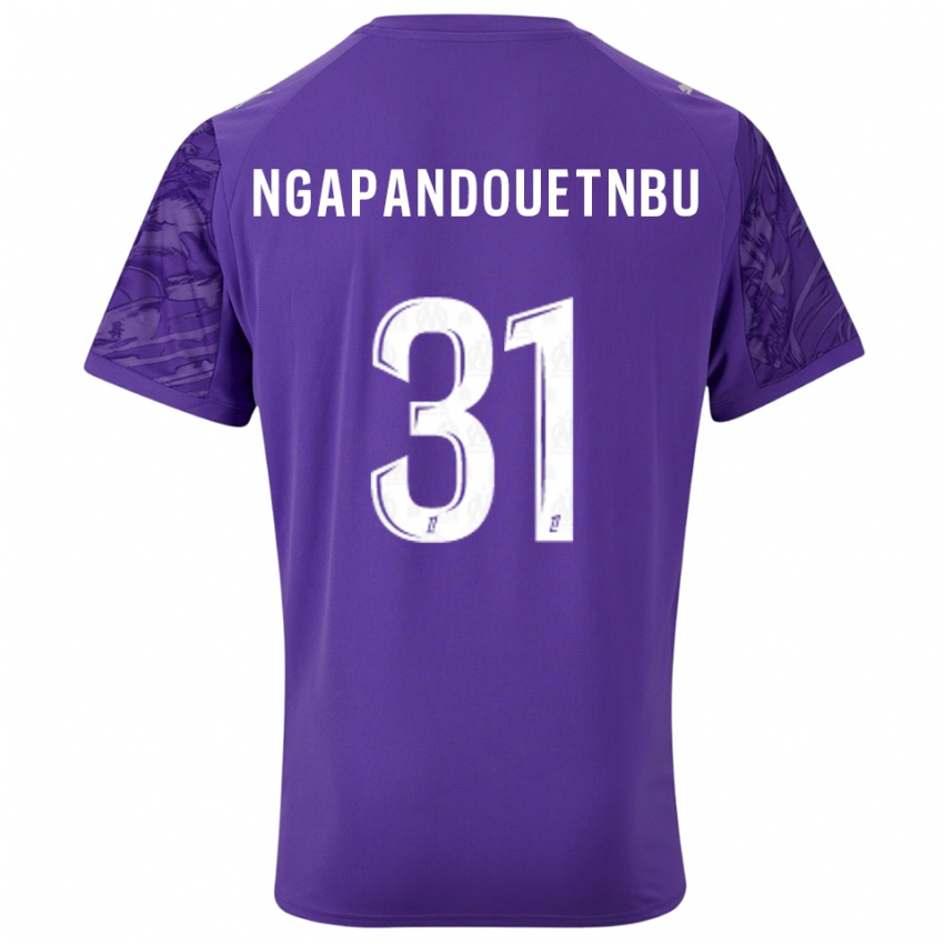 ילדים סיימון בריידי נגאפנדואטנבו #31 סגול לבן חולצת שוער 2025/26 חולצה קצרה