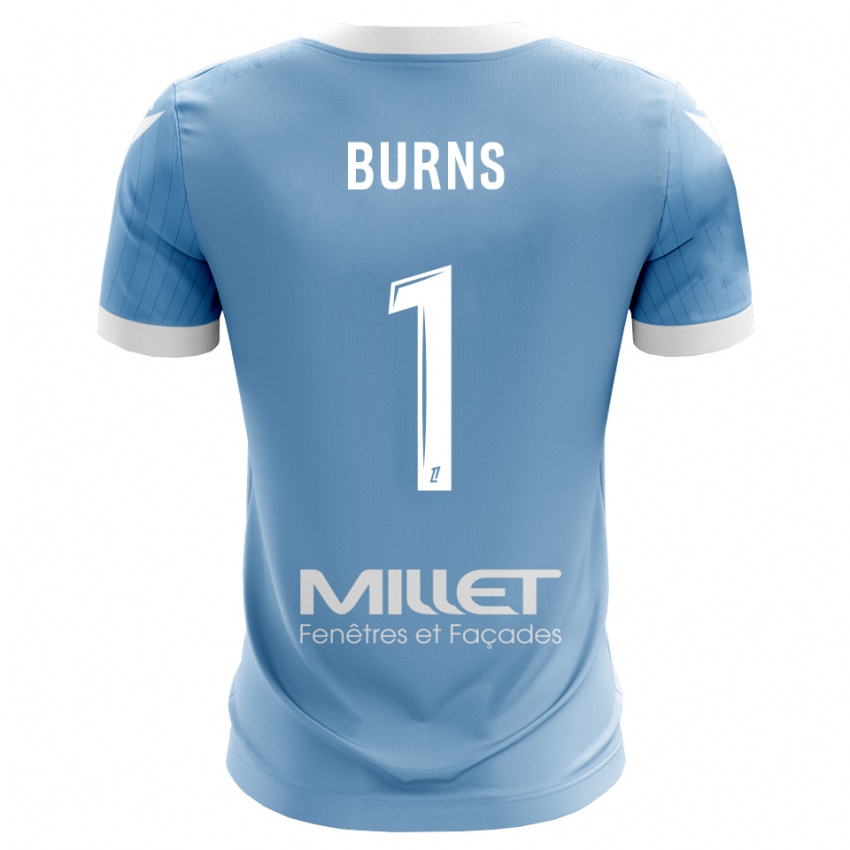 ילדים Emily Burns #1 תכלת בהיר חולצת שוער 2025/26 חולצה קצרה