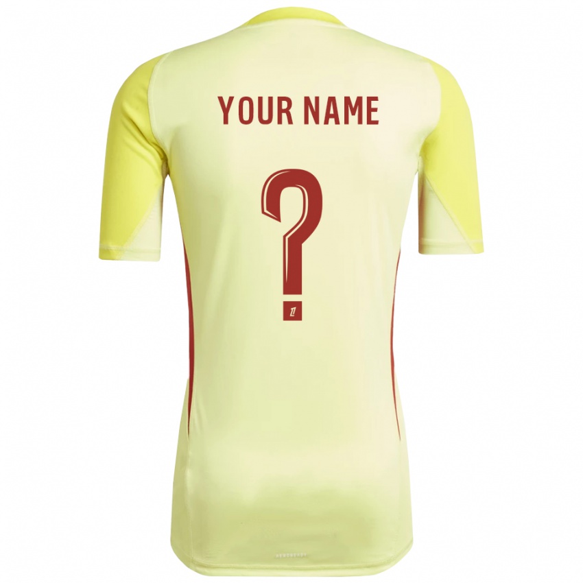 ילדים שטרסבורג צהוב אדום בהיר חולצת שוער 2025/26 חולצה קצרה