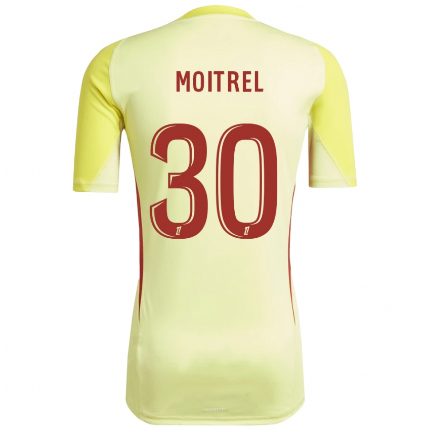 ילדים Pauline Moitrel #30 צהוב אדום בהיר חולצת שוער 2025/26 חולצה קצרה