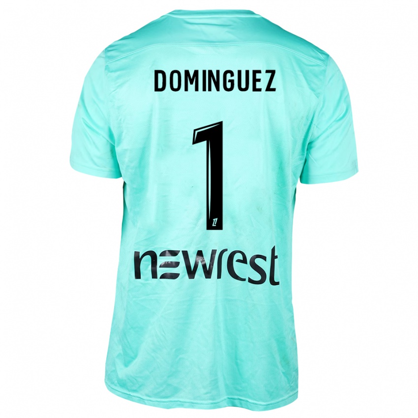 ילדים אלכס דומינגז #1 אקווה שחור חולצת שוער 2025/26 חולצה קצרה