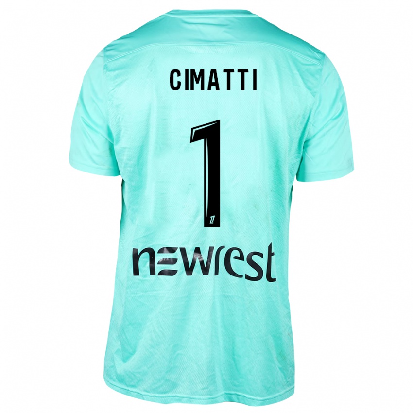 ילדים Marie Cimatti #1 אקווה שחור חולצת שוער 2025/26 חולצה קצרה