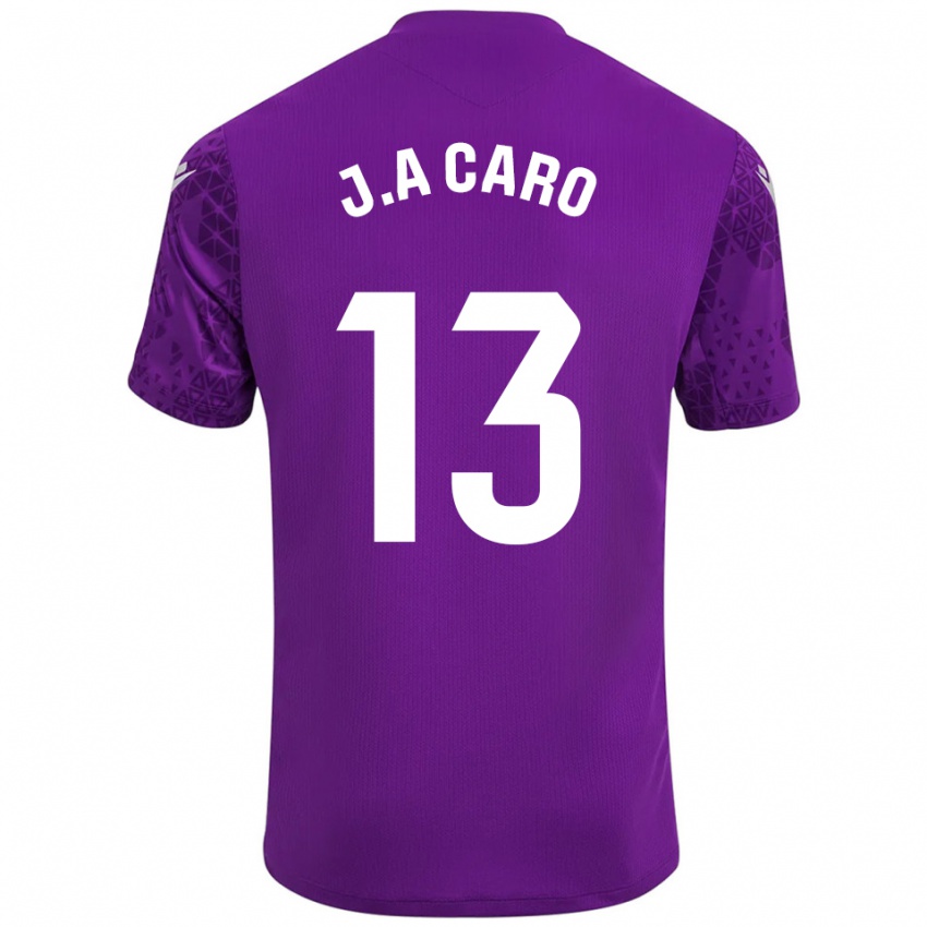 ילדים חוסה אנטוניו קארו דיאס #13 סגול כהה לבן חולצת שוער 2025/26 חולצה קצרה