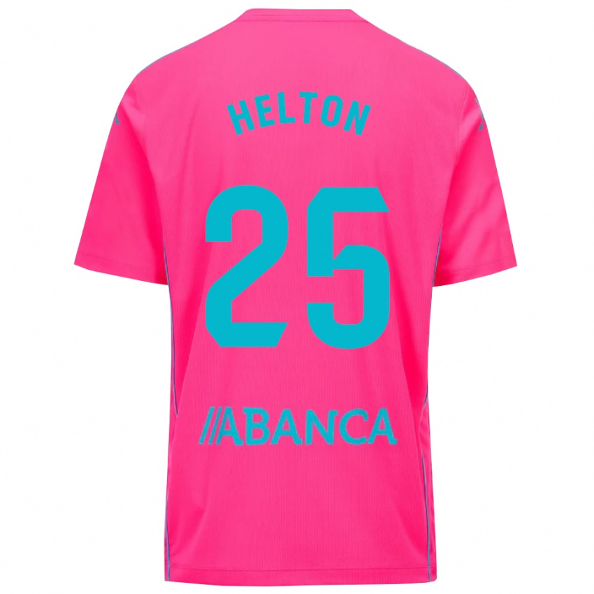 ילדים הלטון לייטה #25 ורוד עמוק שחור חולצת שוער 2025/26 חולצה קצרה