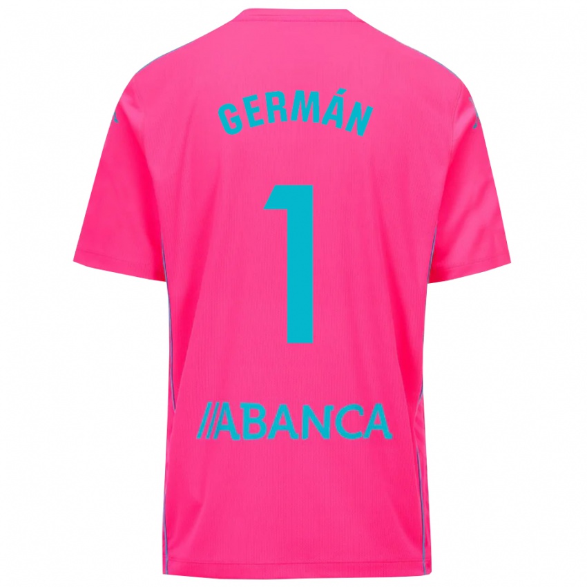 ילדים חרמן פארניו #1 ורוד עמוק שחור חולצת שוער 2025/26 חולצה קצרה