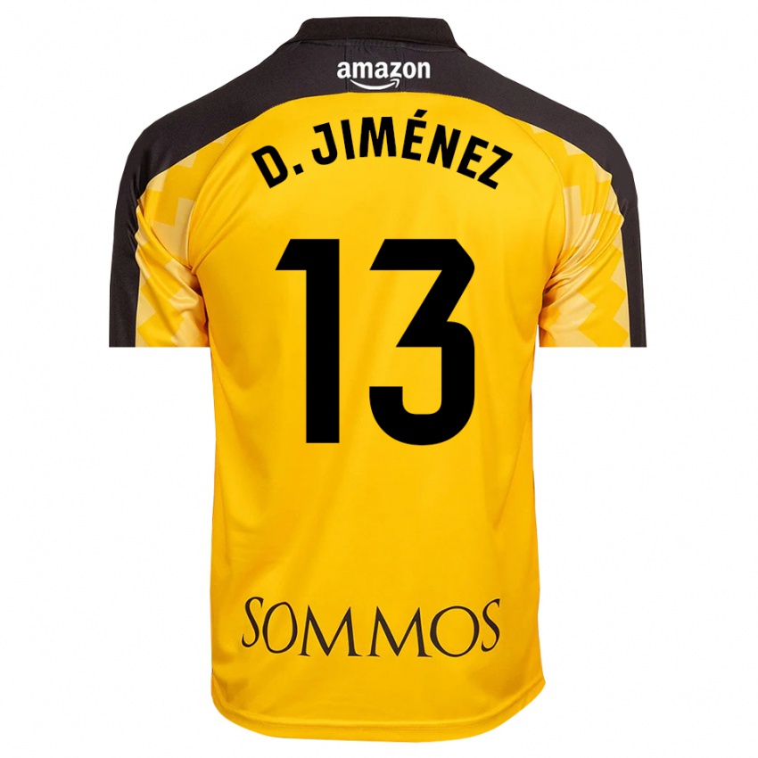 ילדים דני חימנס #13 צהוב שחור חולצת שוער 2025/26 חולצה קצרה