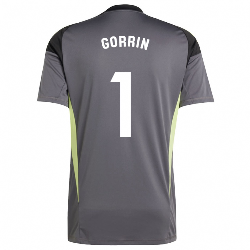 ילדים אלחנדרו גרסיה גורין #1 אפור כהה שחור חולצת שוער 2025/26 חולצה קצרה