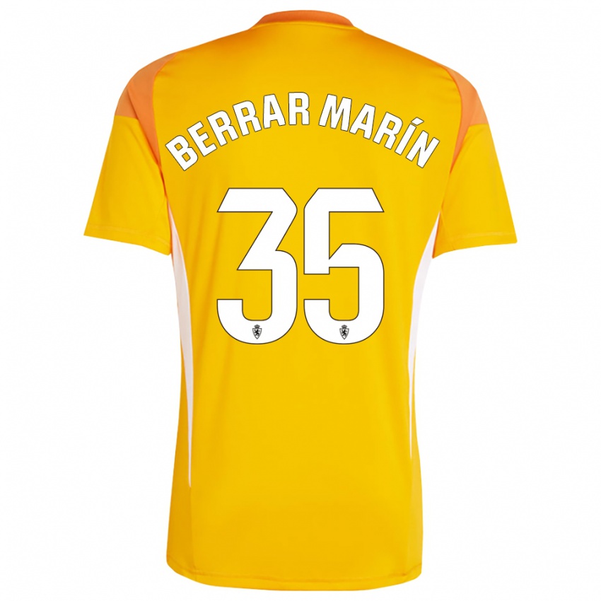 ילדים סרג׳יו בראר מארין #35 צהוב כתום כהה חולצת שוער 2025/26 חולצה קצרה