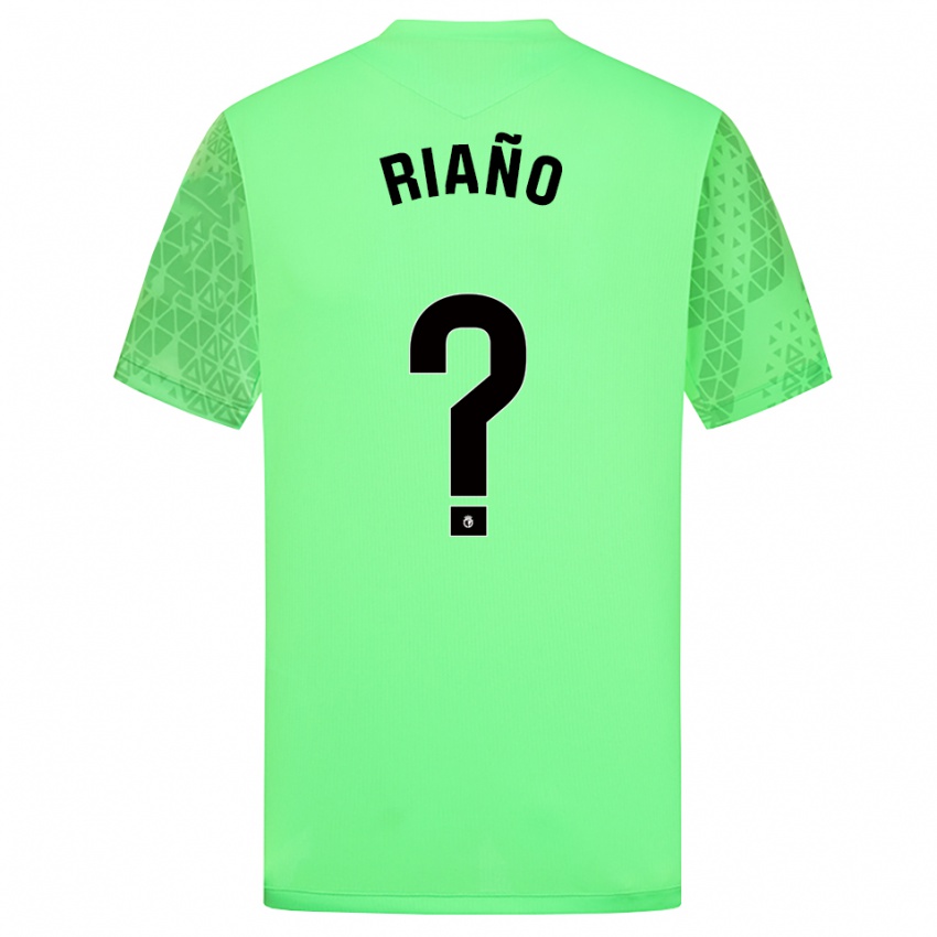 ילדים Marcos Riaño #0 ירוק קפיצי שחור חולצת שוער 2025/26 חולצה קצרה