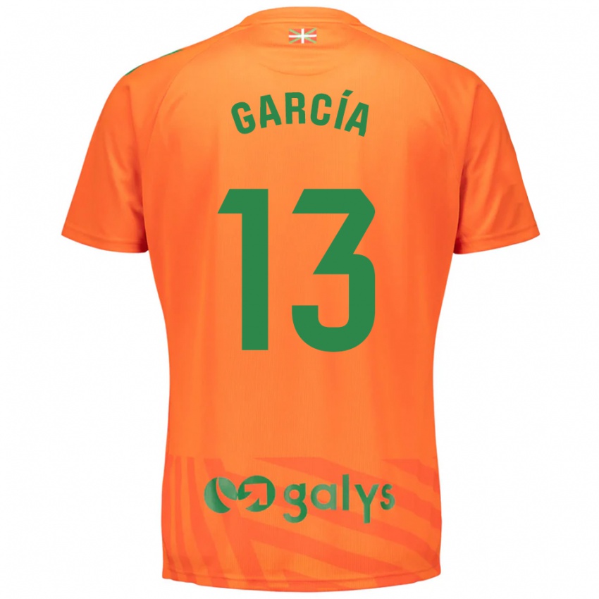 ילדים Jon García #13 ירוק כתום חולצת שוער 2025/26 חולצה קצרה