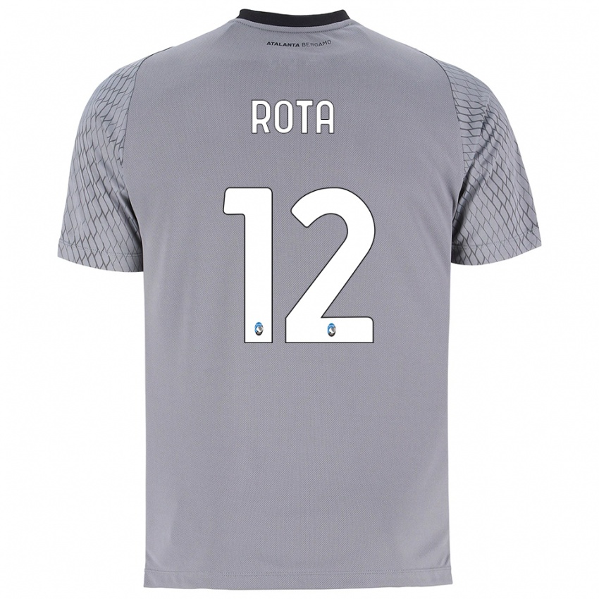 ילדים ניקולו רוטה #12 אפור כחול אדום חולצת שוער 2025/26 חולצה קצרה