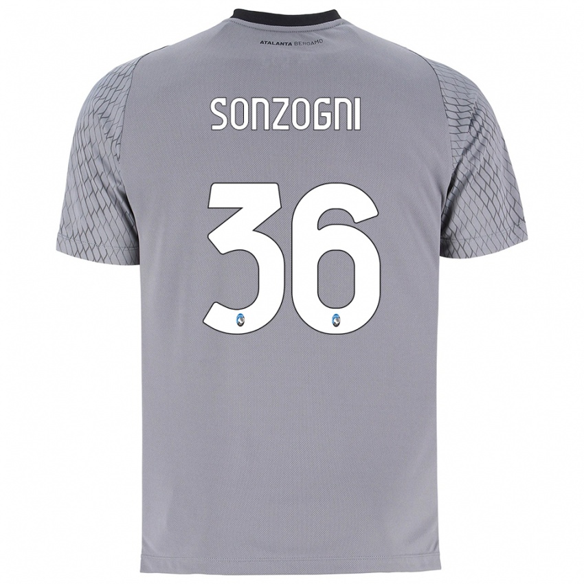 ילדים מתיה סונצוגני #36 אפור כחול אדום חולצת שוער 2025/26 חולצה קצרה