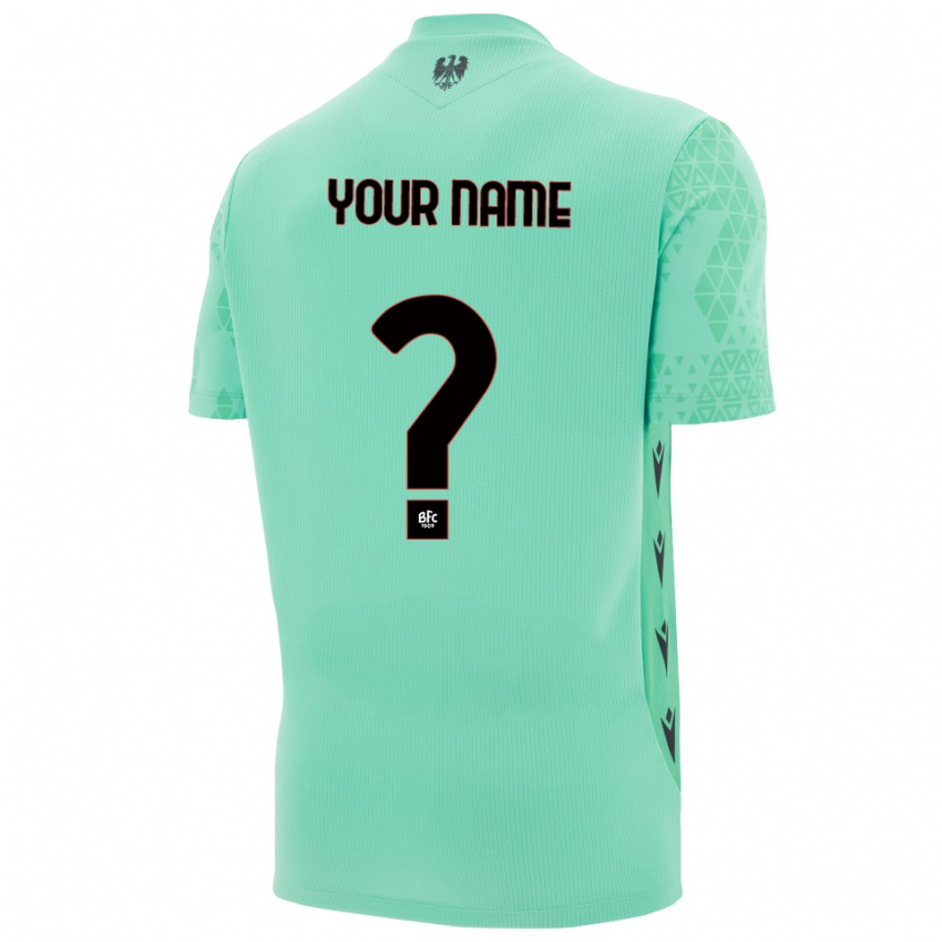 ילדים בולוניה 1909 כחול מנטה שחור חולצת שוער 2025/26 חולצה קצרה