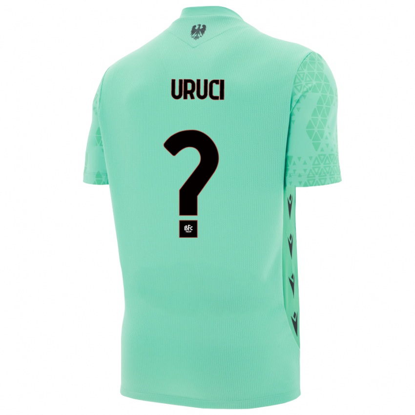 ילדים Klejton Uruci #0 כחול מנטה שחור חולצת שוער 2025/26 חולצה קצרה