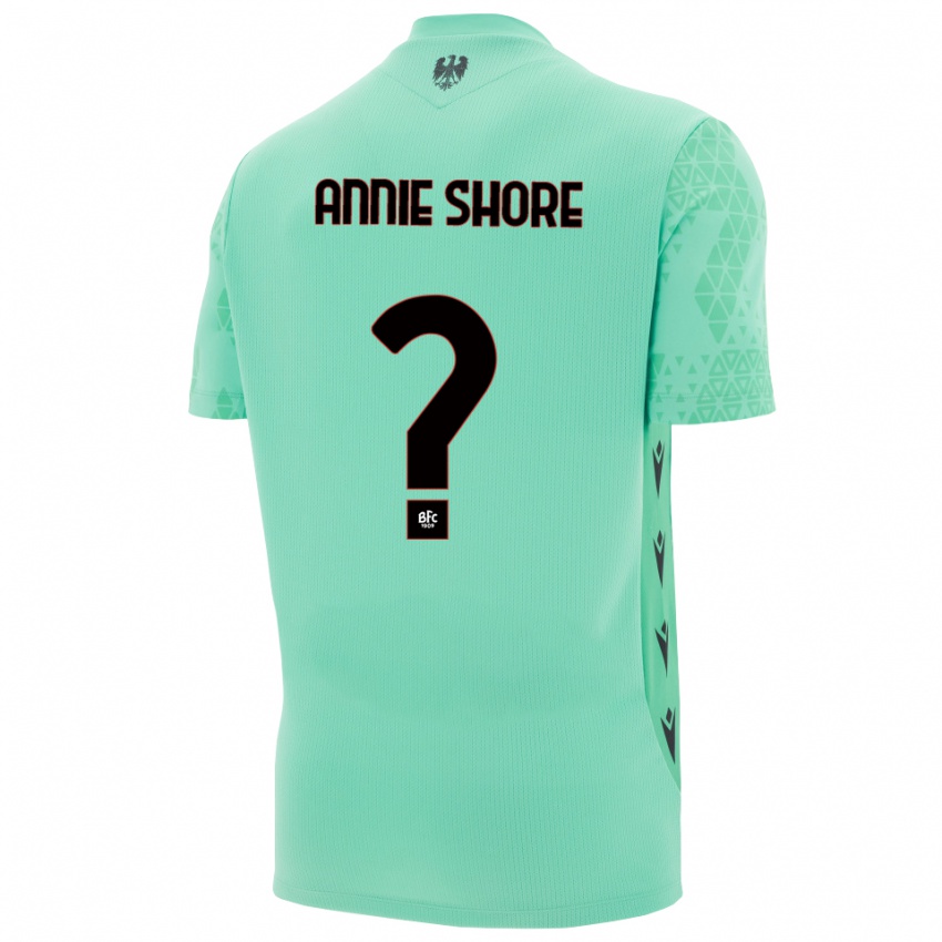 ילדים Margot Annie Shore #0 כחול מנטה שחור חולצת שוער 2025/26 חולצה קצרה