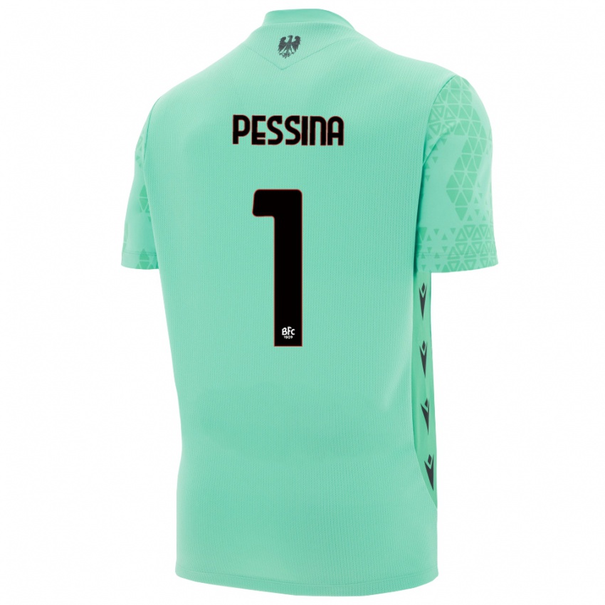 ילדים מאסימו פסינה #1 כחול מנטה שחור חולצת שוער 2025/26 חולצה קצרה