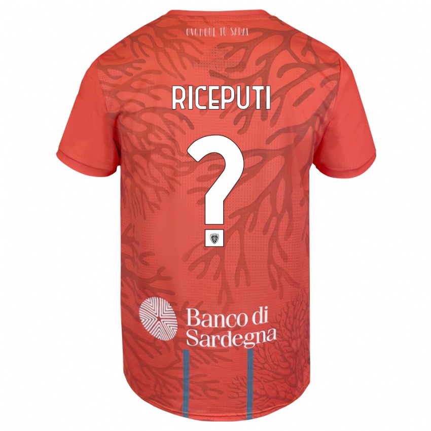 ילדים Davide Riceputi #0 כתום אדום לבן חולצת שוער 2025/26 חולצה קצרה