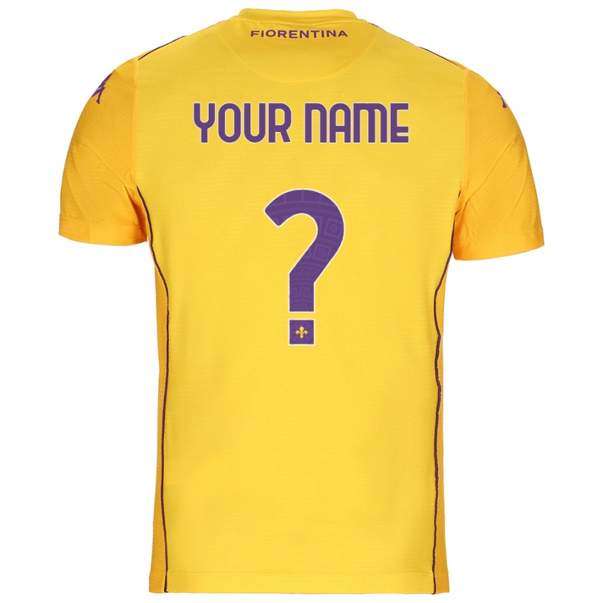 ילדים פיורנטינה כתום צהוב סגול חולצת שוער 2025/26 חולצה קצרה